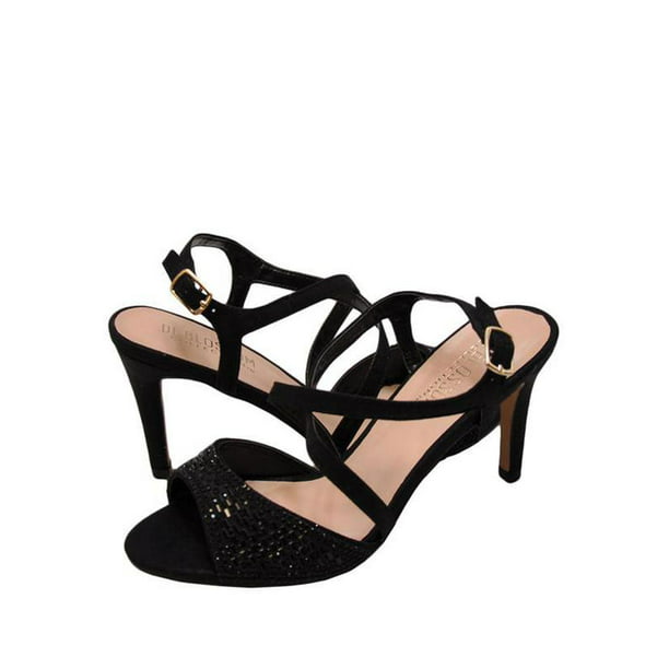 Platform Strappy Sandal With Rings and Studs Detail Details about   8 Inch Heel